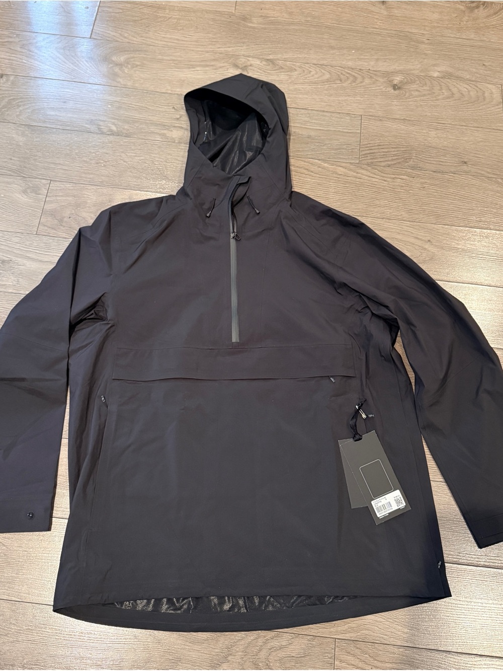 Men's Black Waterproof 1/2 Zip Pullover